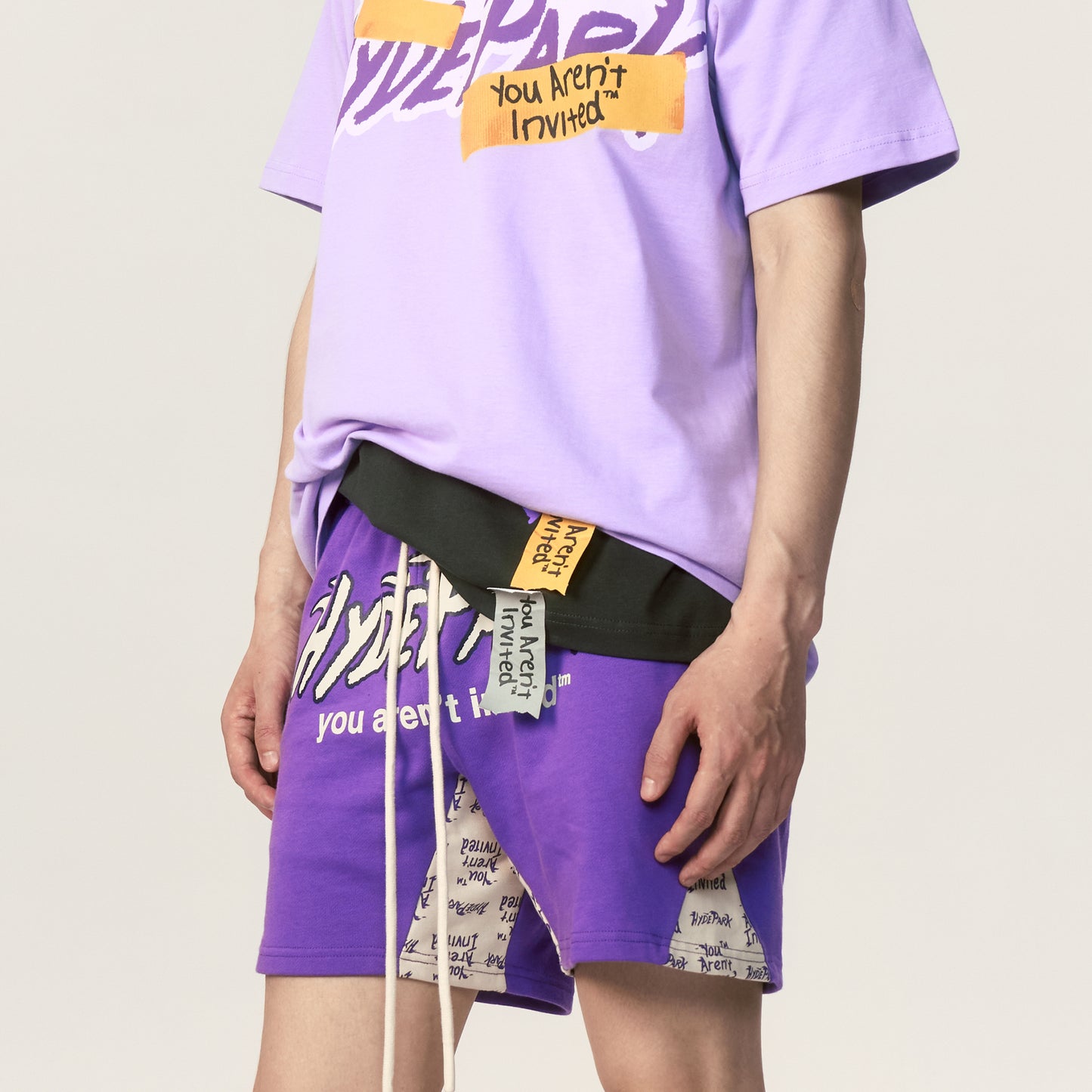 Heritage Panel Shorts - Purple