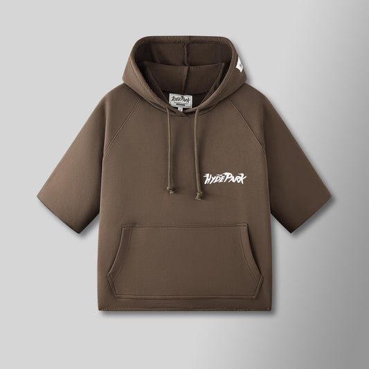 Posted Up T-Shirt Hoodie - Brown