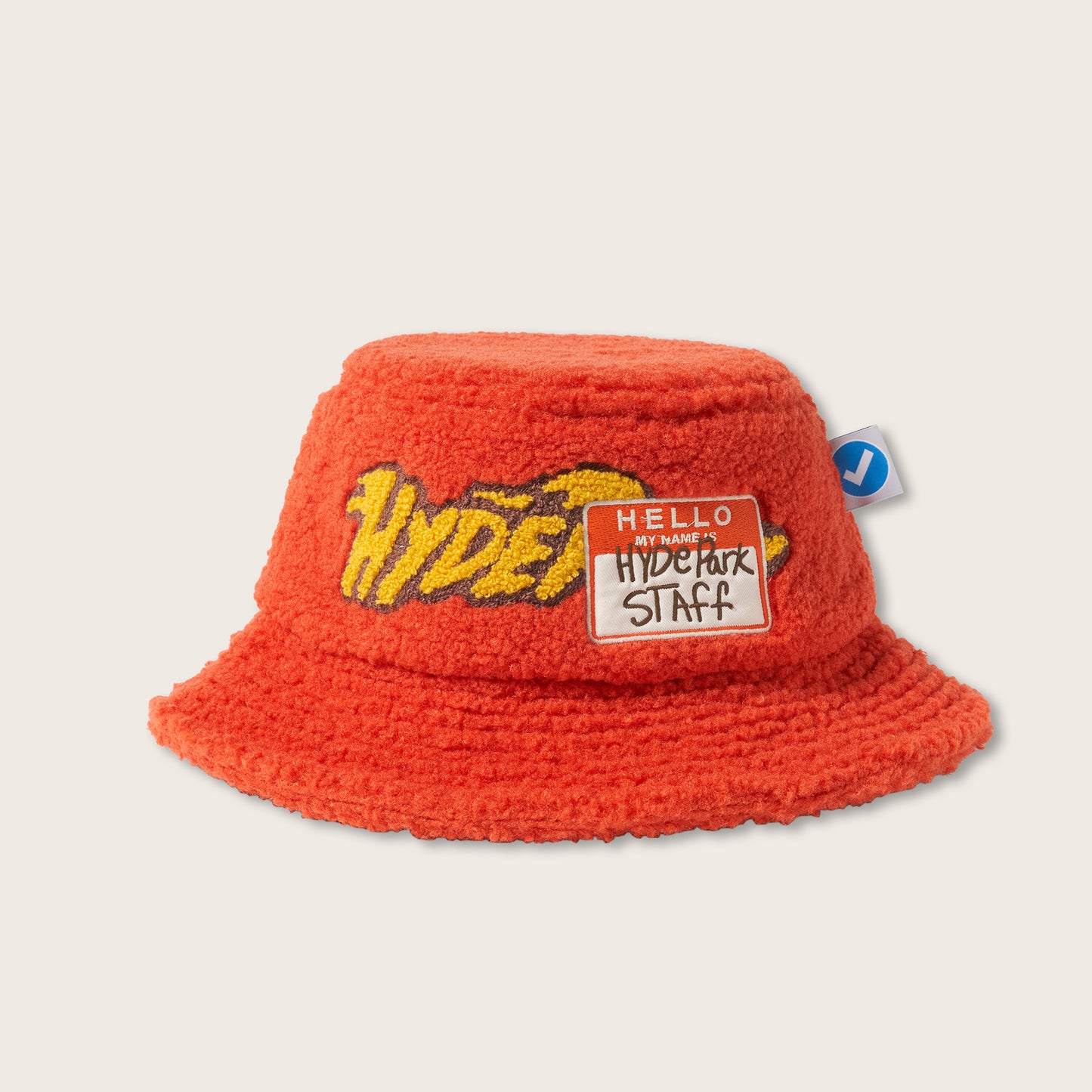 Fuzz Bucket Hat - Red Orange