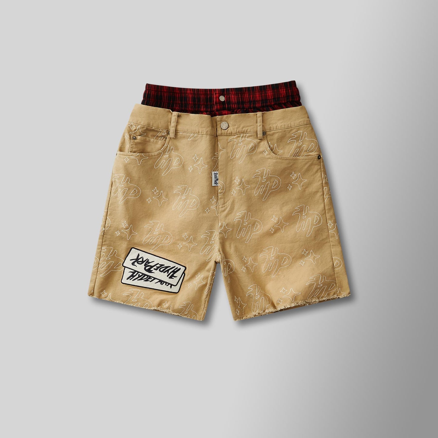 Vintage Twill Cut Off Shorts - Khaki