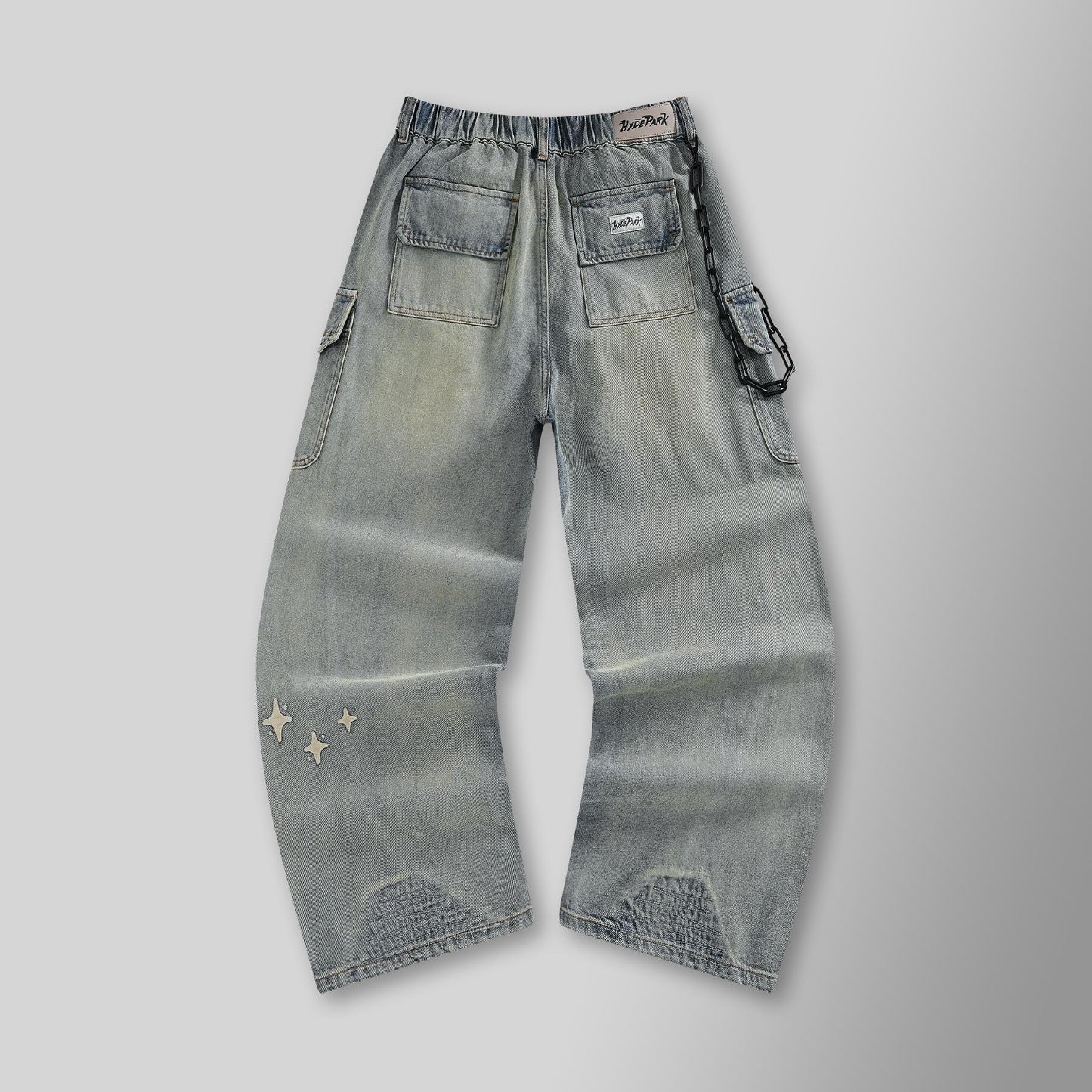 Sk8 or Die Wide Leg Denim - Blue