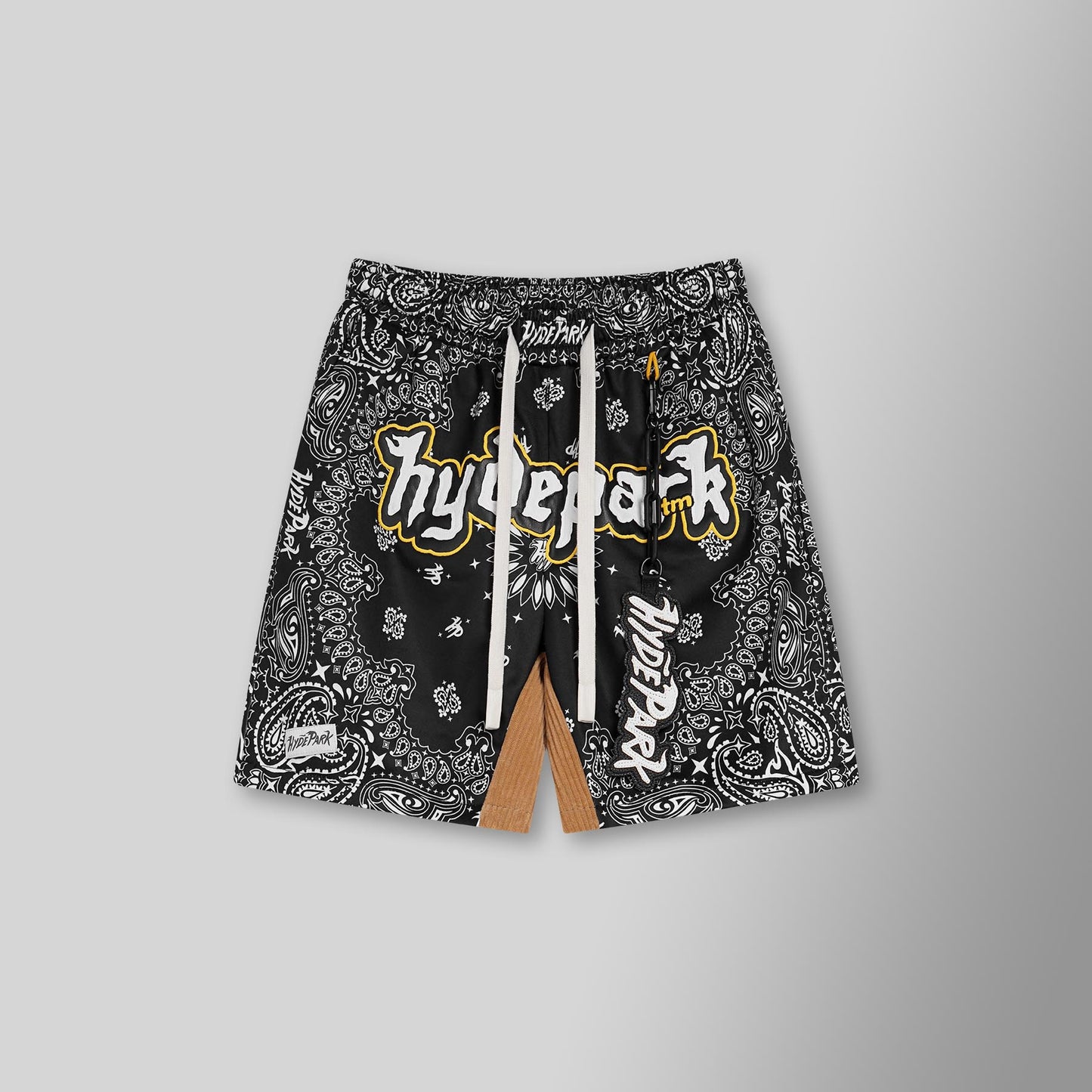 Bandana Mash Up Shorts - Black