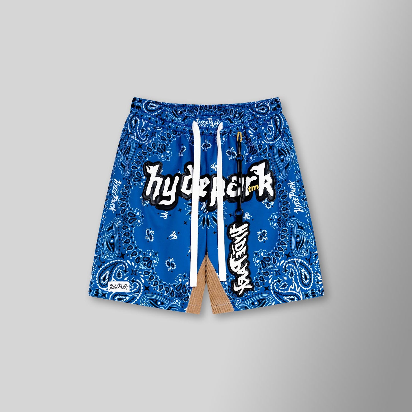 Bandana Mash Up Shorts - Blue