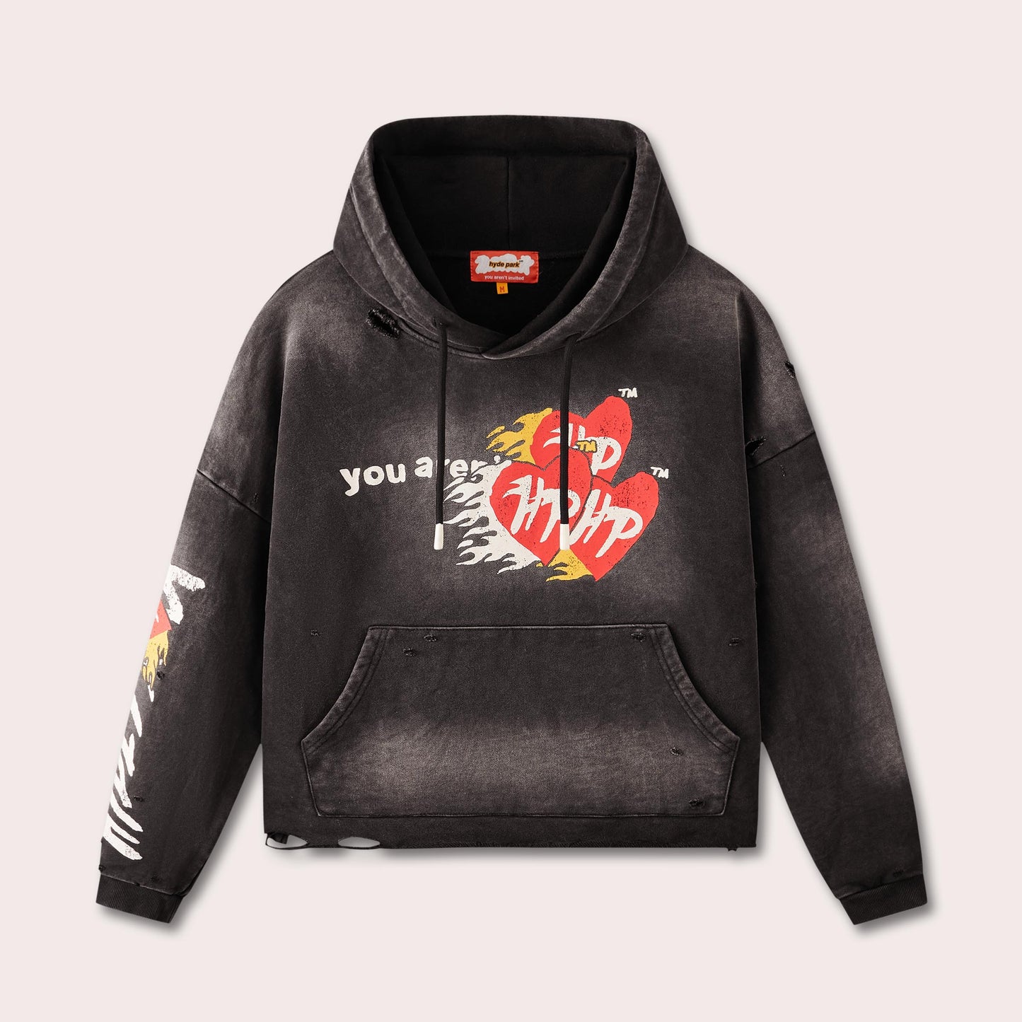 Easy Does It Hoodie - Black/Red