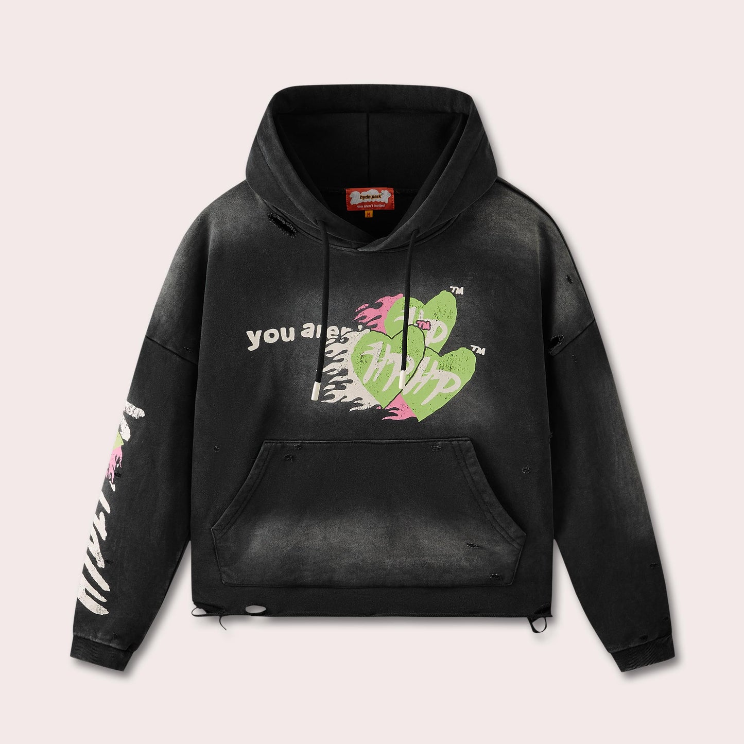 Easy Does It Hoodie - Black/Green