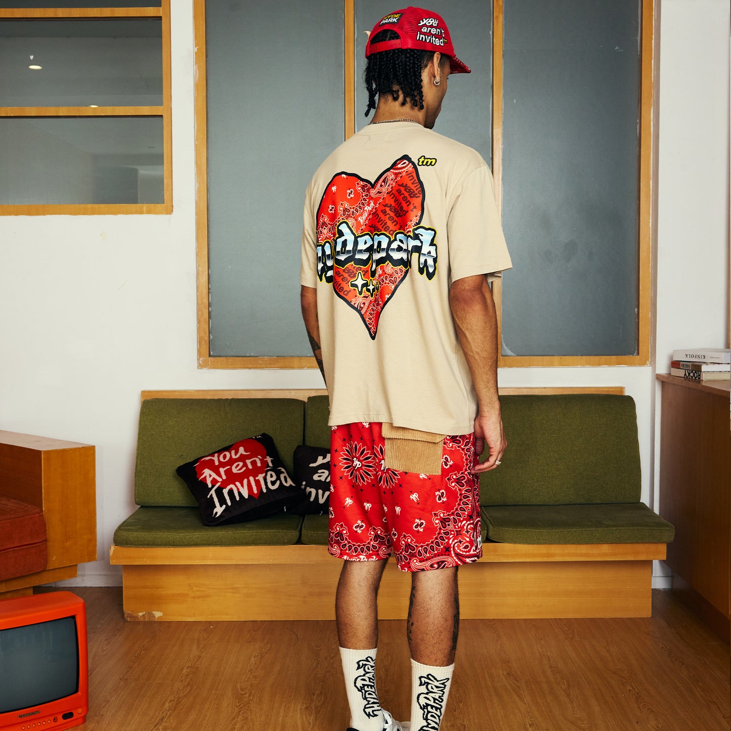 Slab Heart Tee - Cream