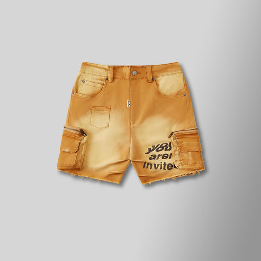 The Weekender Cargo Shorts - Gold