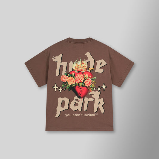 Sacred Heart Tee - Brown