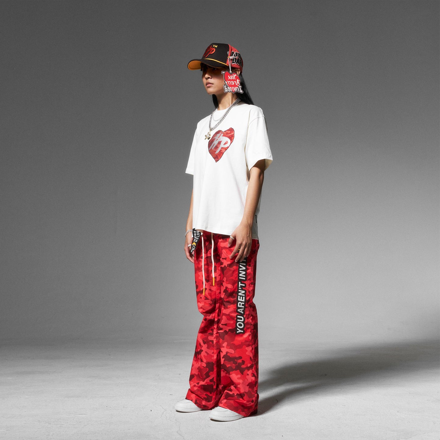 Find The Zip Camo Pant - Red