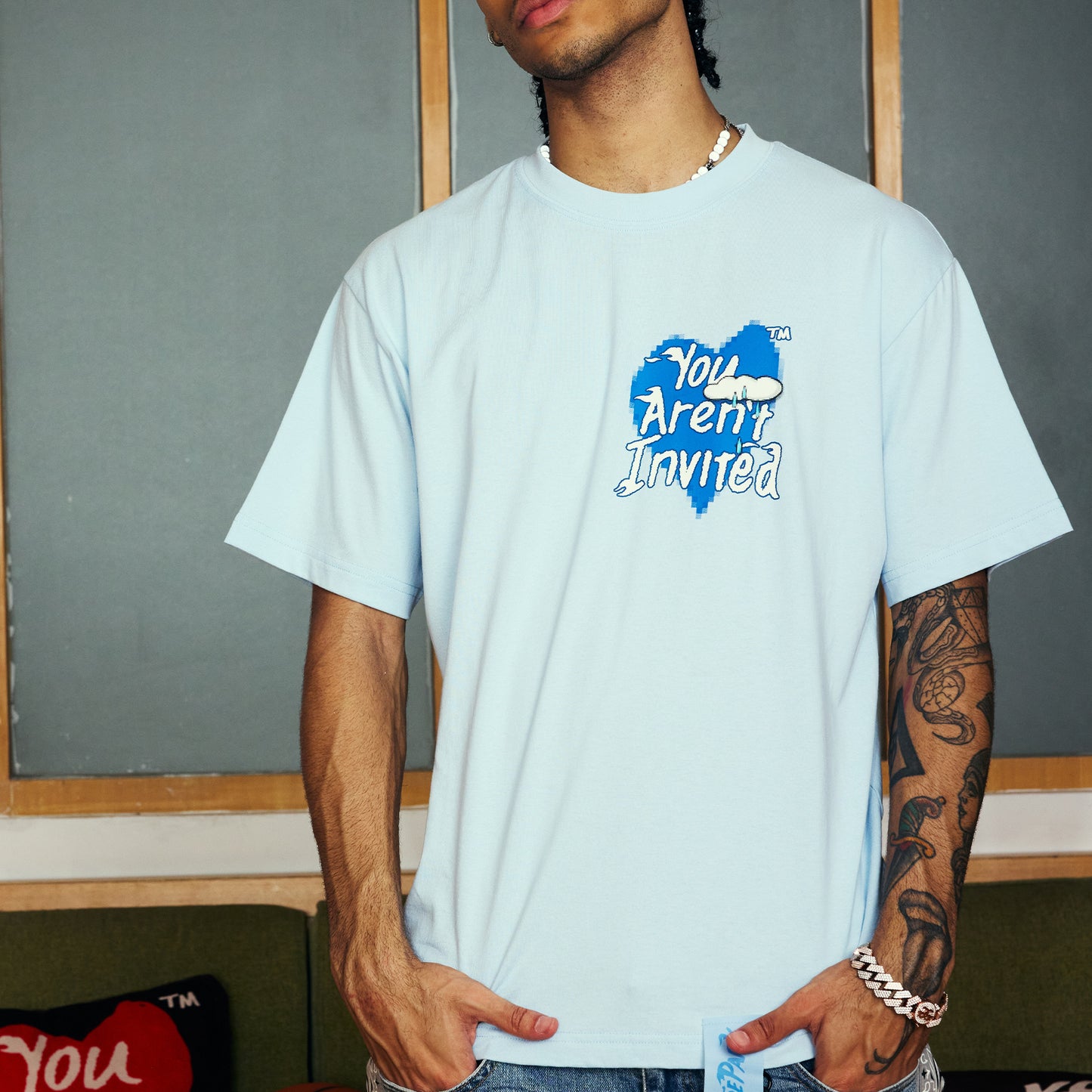 DigiHeart Tee - Light Blue