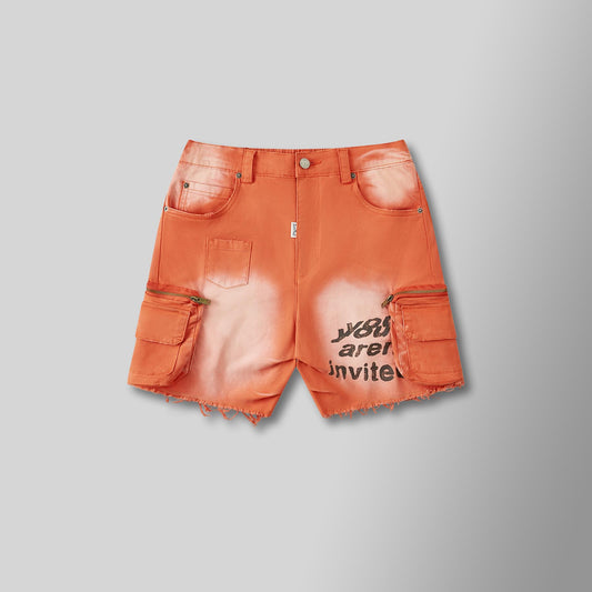 The Weekender Cargo Shorts - Vintage Orange
