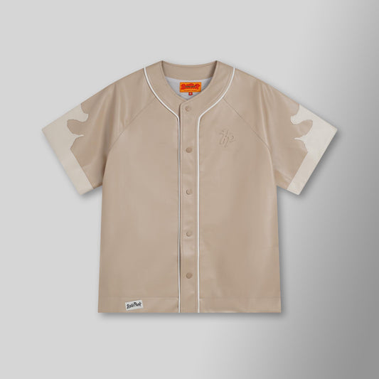 Stanford Jersey - Tan & Cream