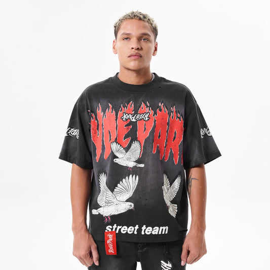 Dover Street Team Tee - Red Black