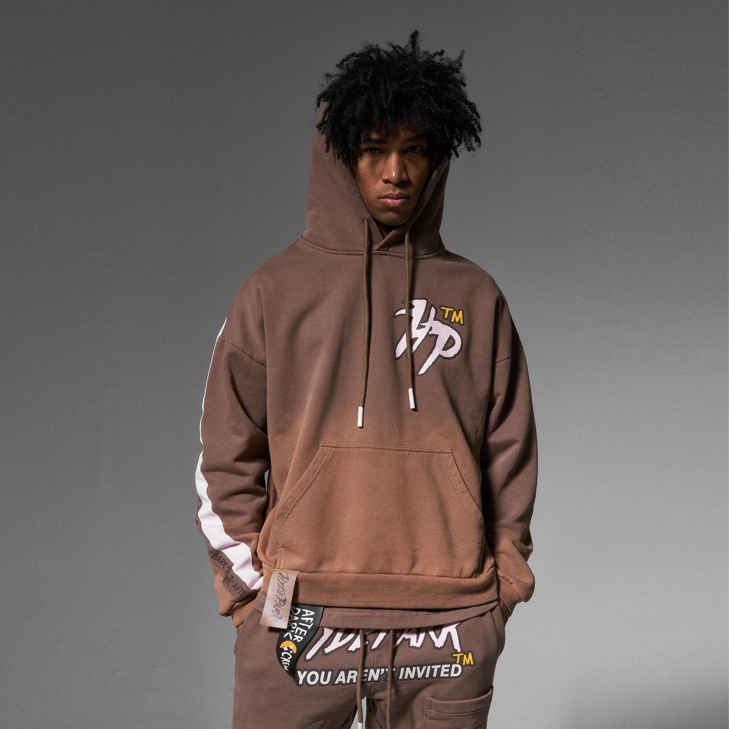 Race To The Top Hoodie - Brown