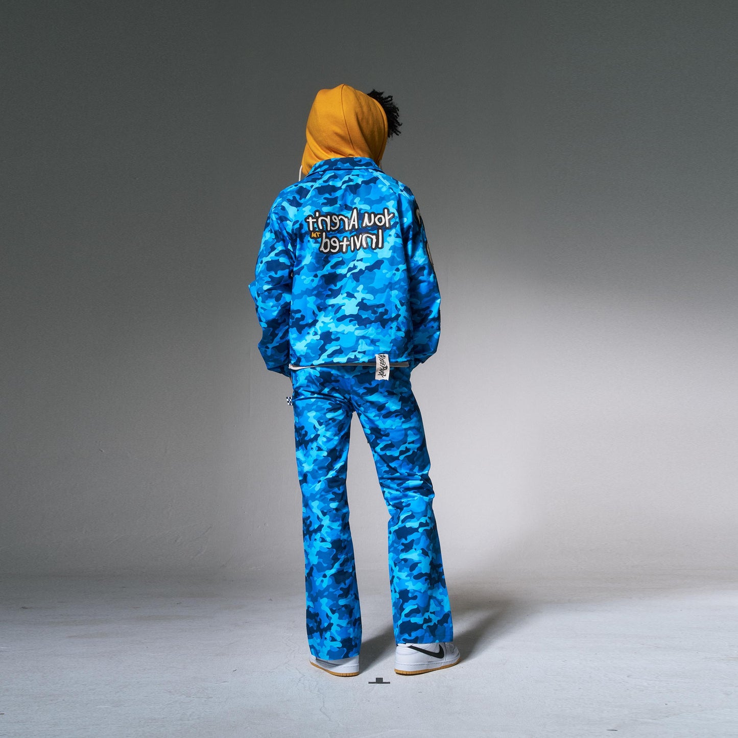 Find The Zip Camo Pant - Blue