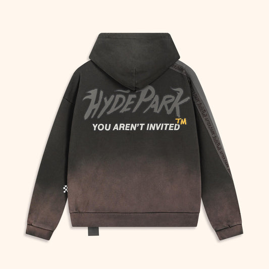 Race To The Top Hoodie - Off Black