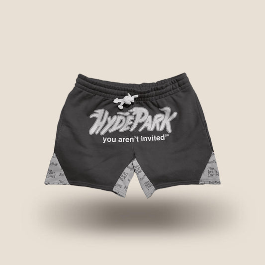 Heritage Panel Shorts - Black